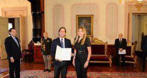 Mariam Gevorgyan presento sus Cartas Credenciales al Presidente de Uruguay Luis Lacalle