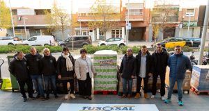 La alcaldesa Mireia González agradece a Tugsal por la donación de alimentos