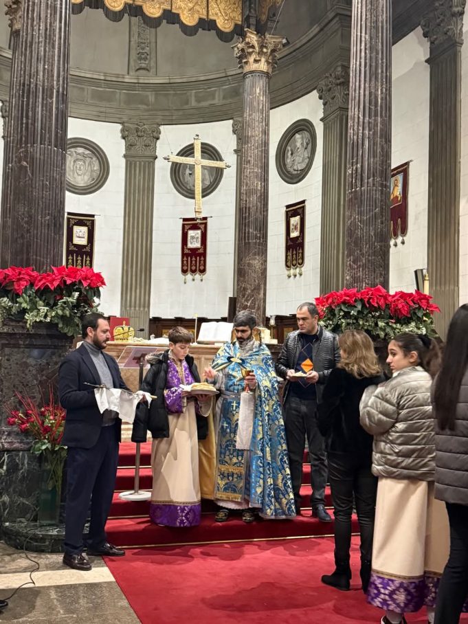 El 5 de enero en Barcelona se celebró la Santa Misa de Navidad armenia