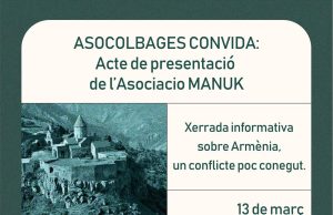 El 13 de marzo se presentará la asociación Manuk en Manresa